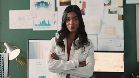 portrait of a confident businesswoman in her office