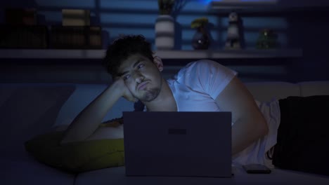 the young man who is angry with himself is angry and upset.