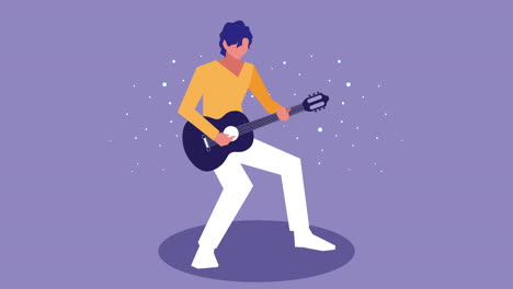 man playing guitar