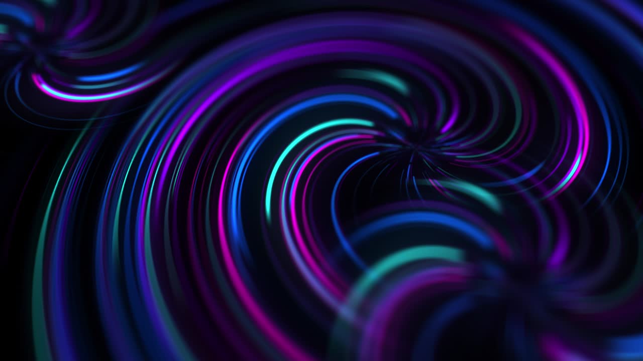 Abstract colorful twirl lines background motion design.Circle line technology effect.