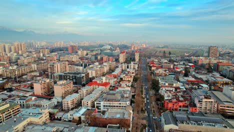 aerial view of santiago, chile