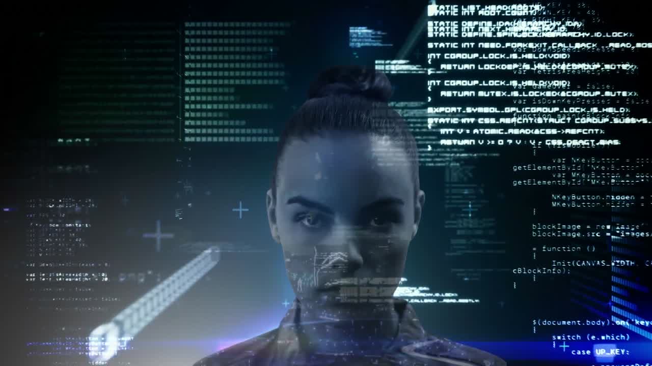 Animation of brain with technology and data processing