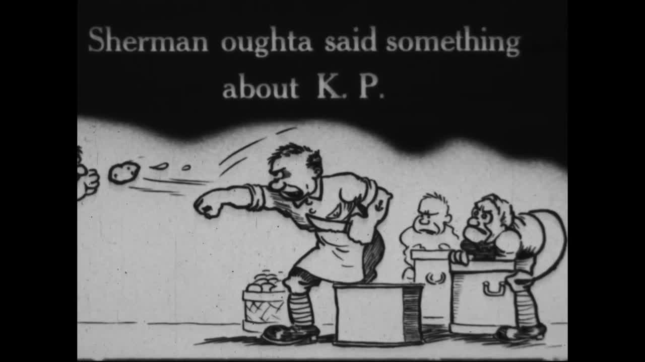 제1차 세계대전에서 배고픈 군인들에게 식량이 전달됩니다.