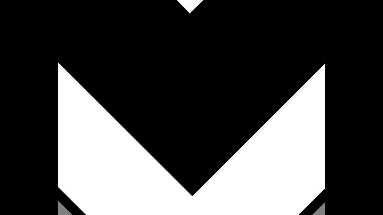 Animated Letter M Logo Reveal on White Background