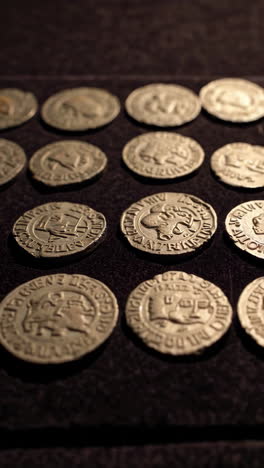 ancient coins display