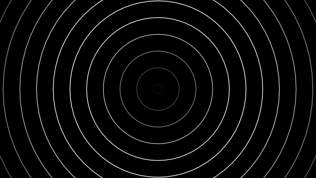 plantilla abstracta con animación de ondas circulares blancas. fondo para su presentación