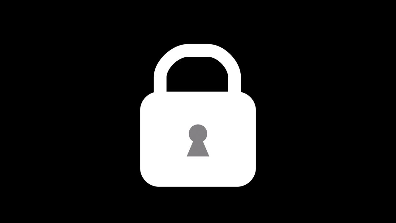 sencillo signo de bloqueo y desbloqueo.