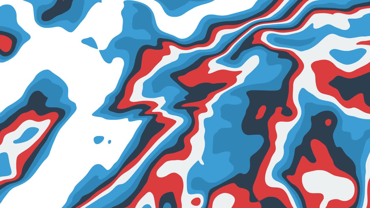 색 배경에서 움직이는 다채로운 은 모양의 추상적인 애니메이션, 원활한 루프 애니메이션 배경, 벽지.