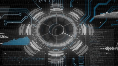 Animation-of-interface-with-round-scanner,-microprocessor-connections-and-data-processing