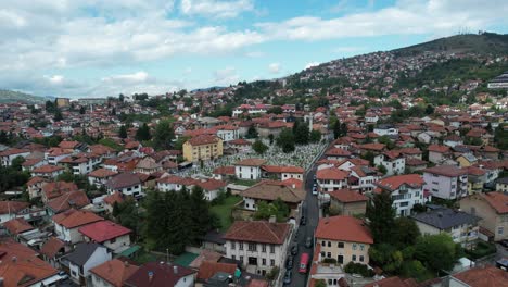 sarajevo cemetery overhead view