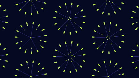 Celestial Pattern With Clocks And Starry Elements