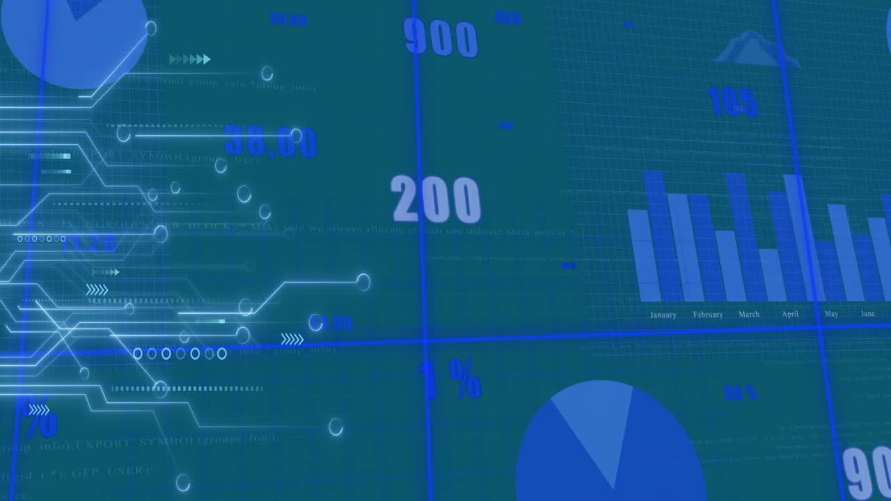 Animation of network of connections over data processing