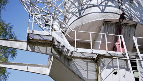 abandoned radarstation in a meadow