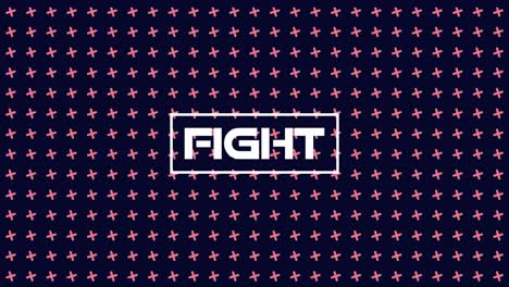 Animation-of-fight-text-over-multiple-crosses