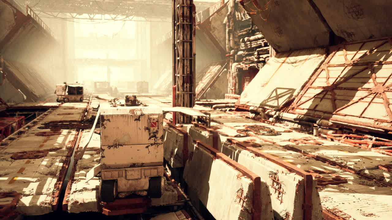 포스트 아포칼립스 산업 폐허