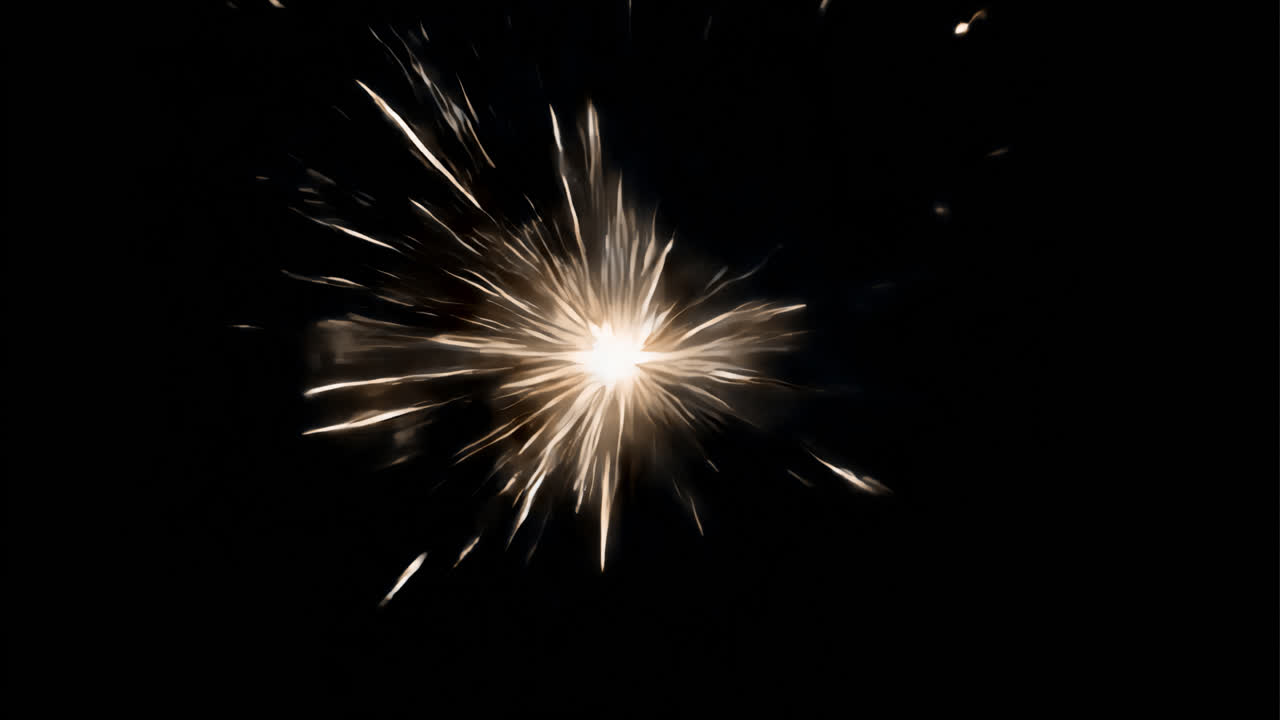 Sparkler animated overlay, transparent 4K video, alpha channel, ProRes 4444