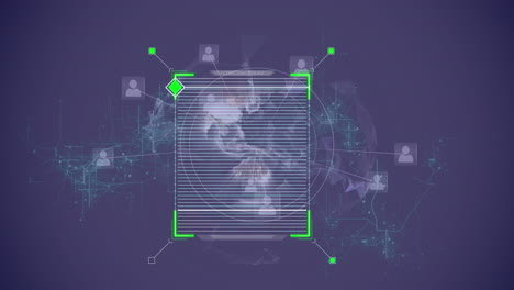 animación del cuadro a través de la red de conexiones