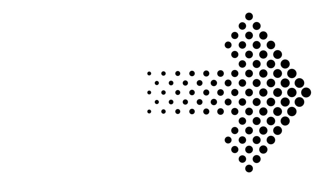 Arrow sign. Swipe icon video animation.