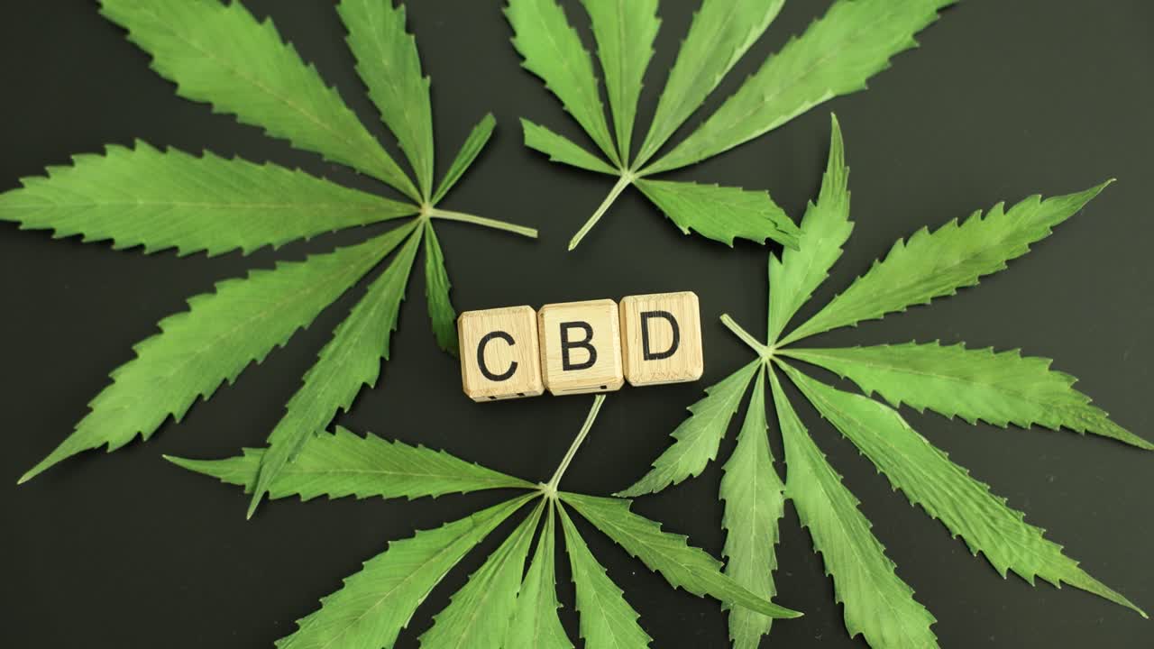 CBD Cannabis Leaves