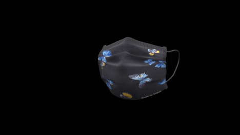 3d butterfly print pattern medical mask, surgical mask circular rotations - function of mask is to prevent virus transmission and chances of infection, best use in covid-19 pandemic