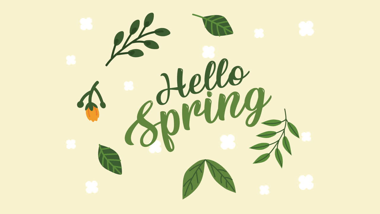 Hello Spring Illustration