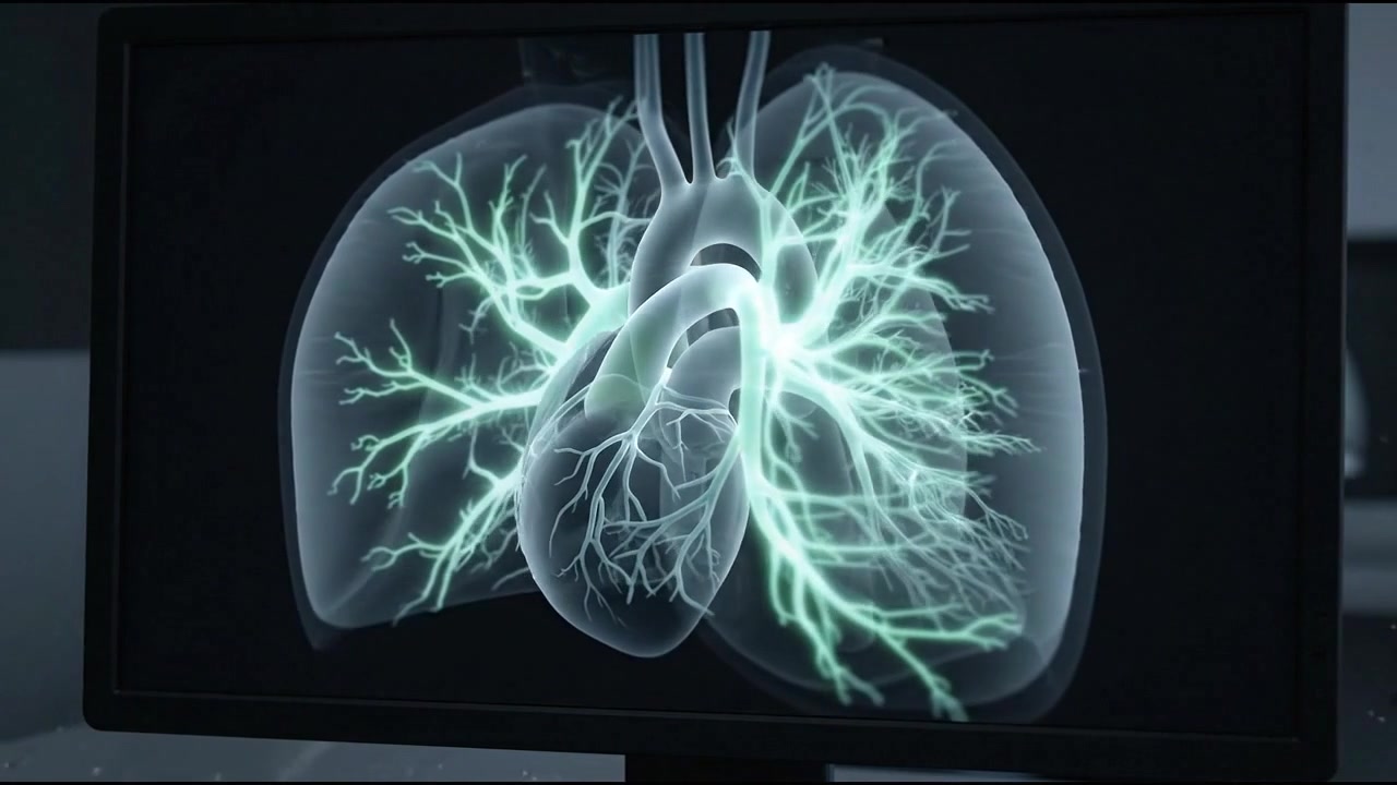 Digital Medical Animation of Human Heart and Lungs