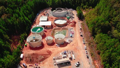 overview-aerial-of-wastewater-treatment-plant-in-construction-Chelsea,-Alabama,-USA