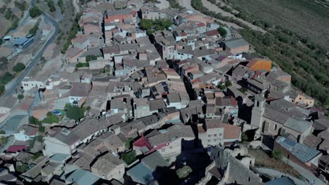 Ciutadilla-Castle-in-the-town-of-Ciutadilla,-region-of-Urgell,-province-of-Lérida-in-Catalonia