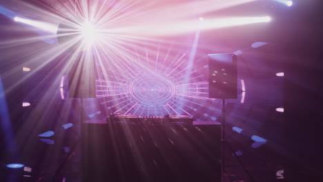cabina de dj en un club nocturno