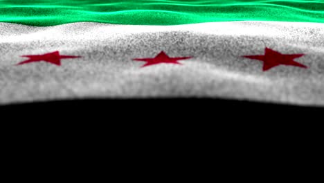 syria flag background animation, rendering, loop