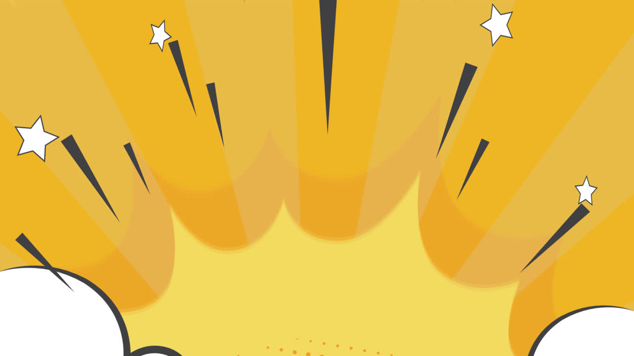 만화 스타일의 모션 그래픽 배경