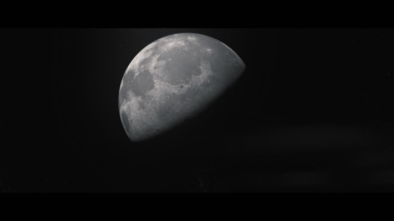Moon viewed from space