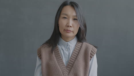 Woman expressing disapproval