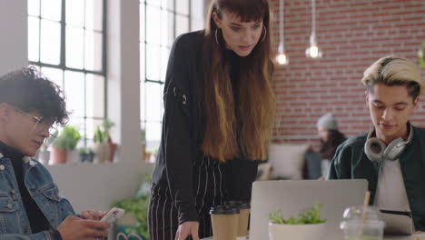 creative-group-of-business-people-students-brainstorming-caucasian-team-leader-woman-sharing-ideas-colleagues-collaborating-using-laptop-computer-discussing-project-in-diverse-trendy-office-workplace