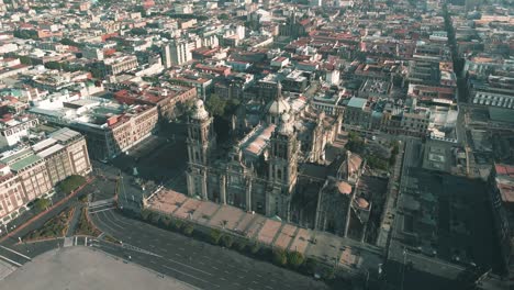 view of impressive mexico city main plaza zocalo