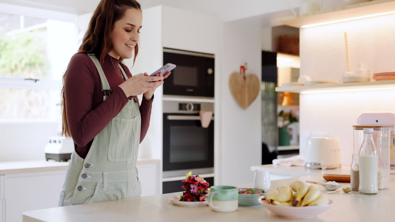 postre de la cocina, foto del teléfono móvil