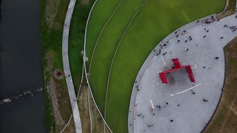 Aerial-shot-in-the-city-of-Pingtung,-Taiwan