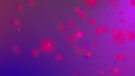 4k red light beams, bokeh floating on colorful purple, gradient background in motion. looped 3d animation of dynamic particles turning in the air with bokeh video