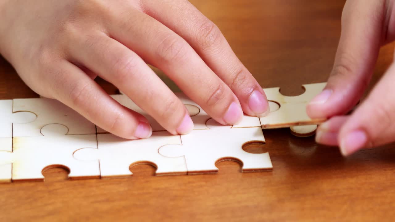 Engaging in a hands-on puzzle-making activity to enhance cognitive skills and creativity