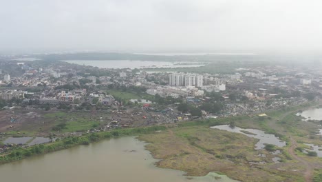 aerial view of a city in india