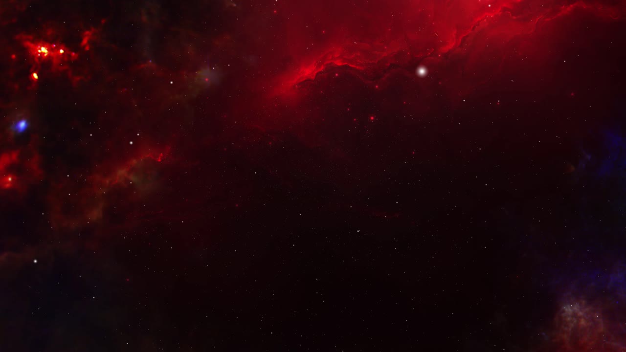 우주 깊은 곳의 성운과 별들이 가득 찬
