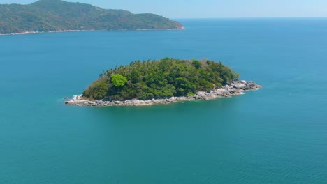 tropical island in the ocean