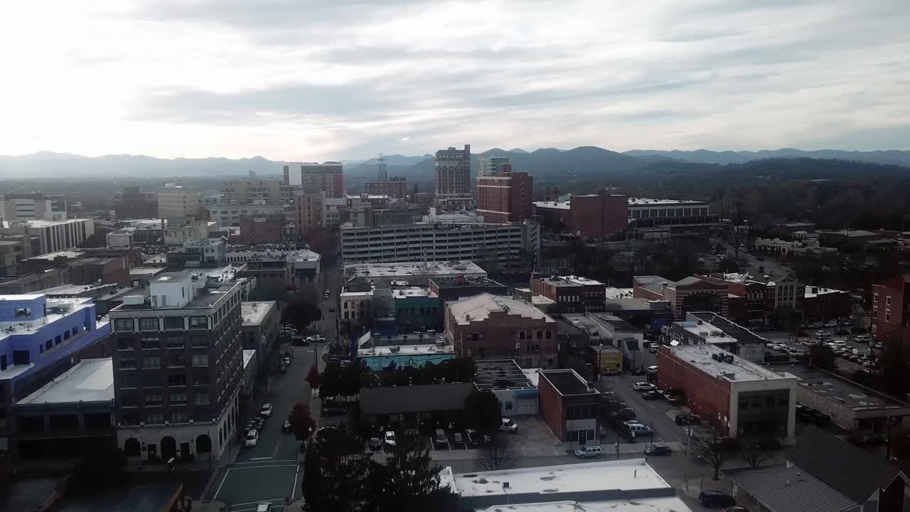horizonte aéreo de asheville nc en 4k