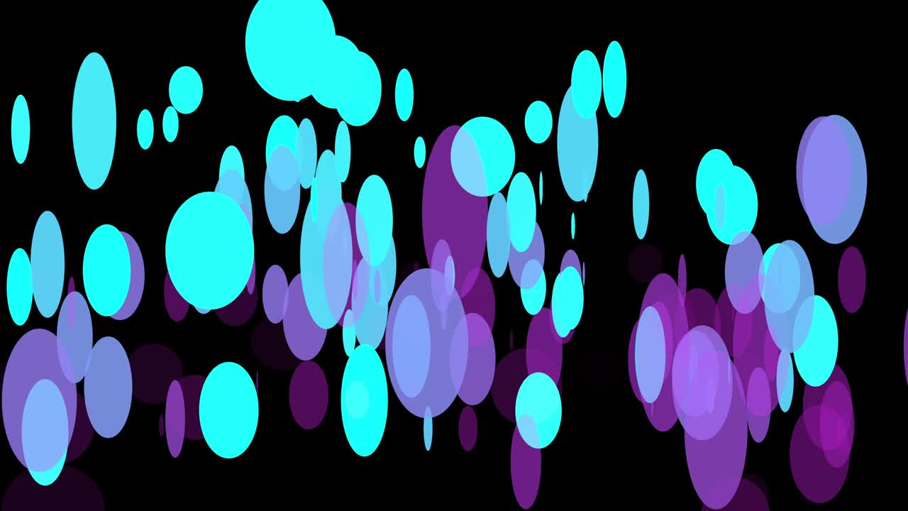 Black background with moving circles