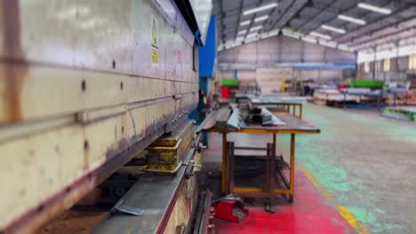 the bending machine is located in the company's production area when it is quiet