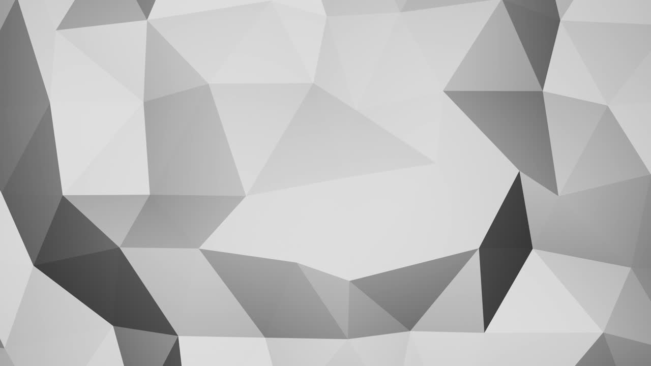 Simple Shiny Abstract Triangular Surface Grid Tile Shapes Moving - 4K Seamless Loop Motion Background Animation