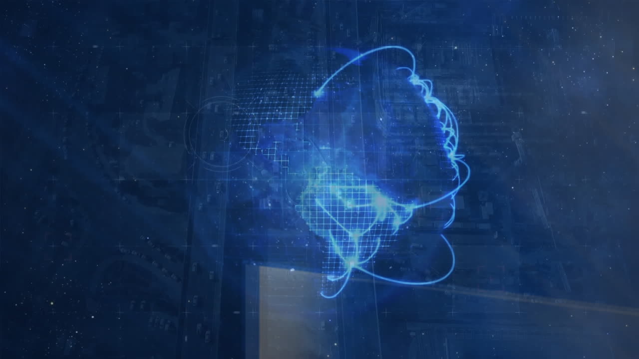 animación del globo sobre el procesamiento de datos