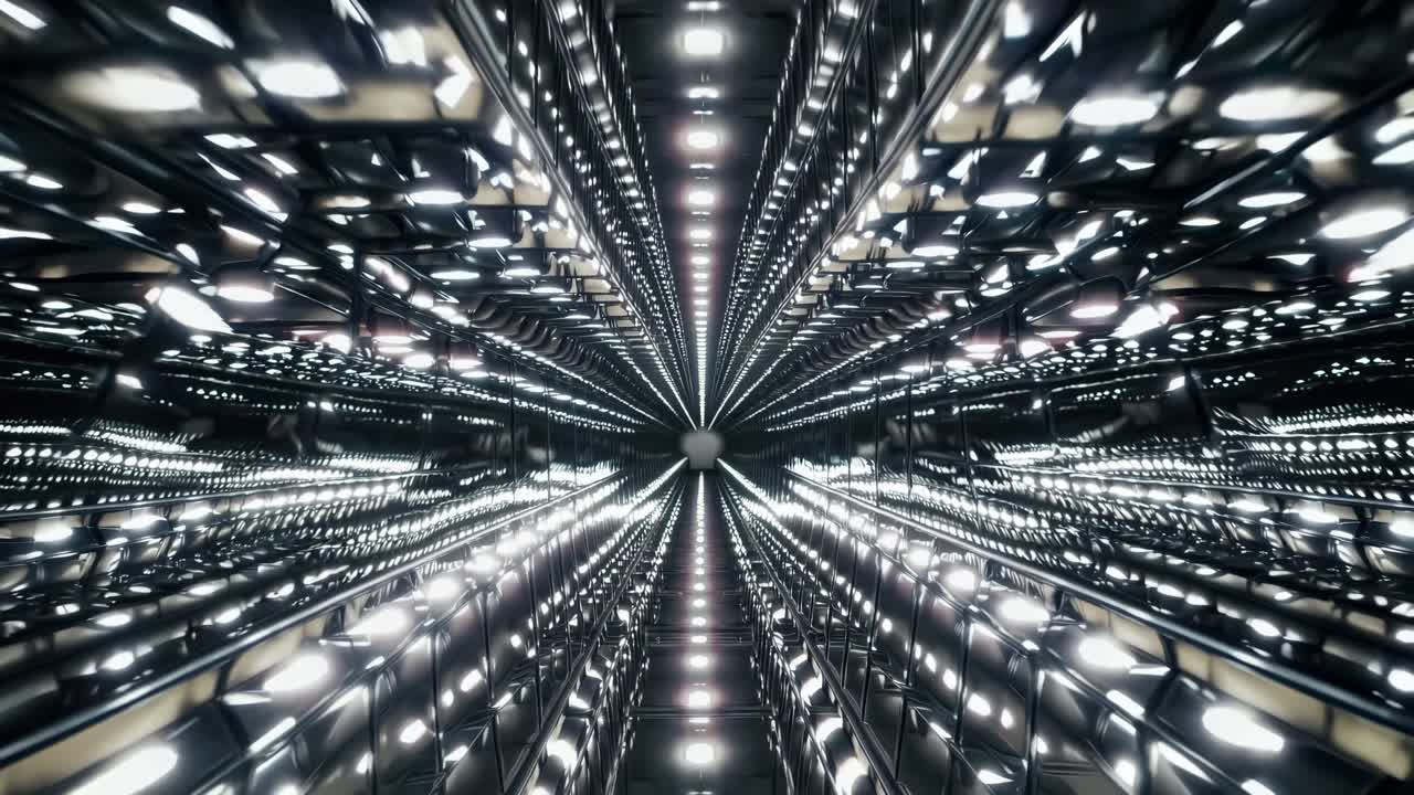 túnel abstracto de luces