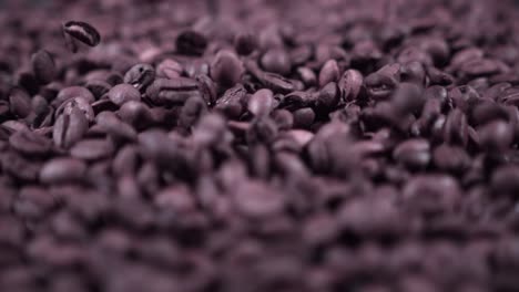 coffee beans moving slow motion