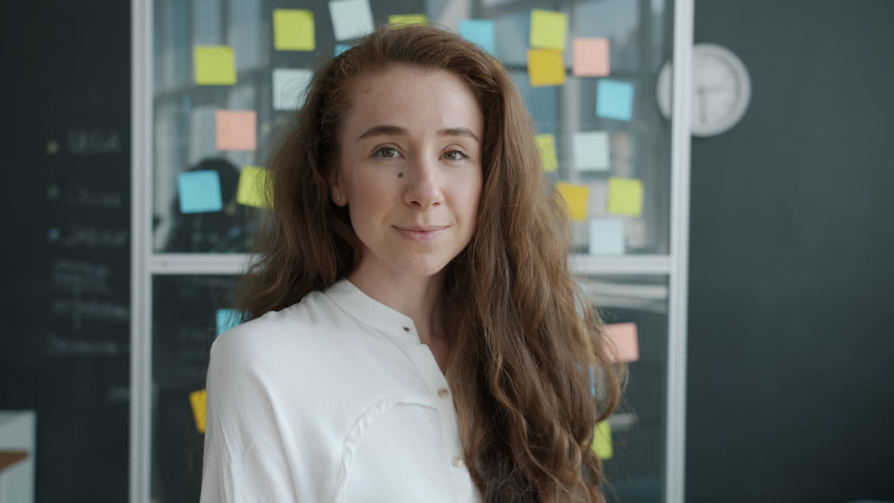 Woman in Office Portrait